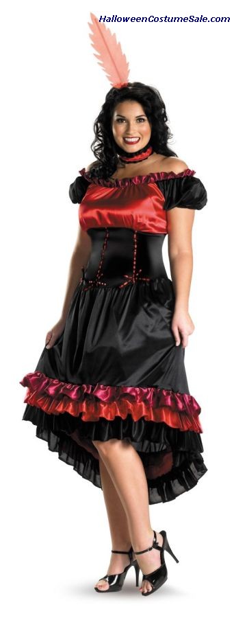 CAN CAN CUTIE PLUS SIZE COSTUME