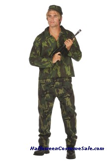 CAMOUFLAGE ADULT SOLDIER COSTUME