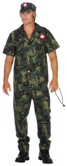 Army Doctor Costume - Plus Size