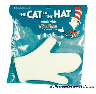 CAT IN THE HAT MITTS - ADULT SIZE