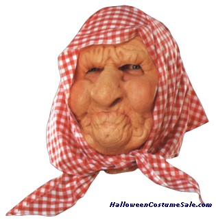 OLD LADY MASK WITH SCARF