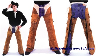 CHAPS WESTERN,SUEDE,BROWN