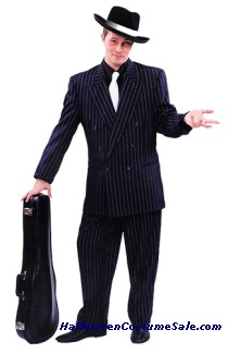 ADULT ZOOT SUIT - W/WHITE PIN STRIPES