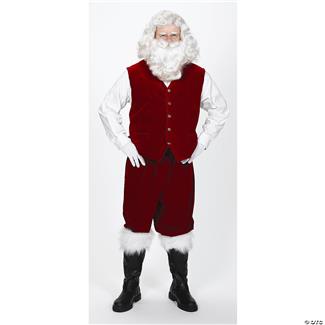 Santa Velvet Vest With Buttons