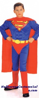 SUPERMAN CHILD COSTUME (W/CHEST) 