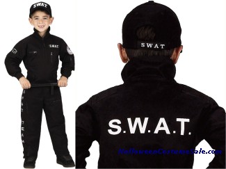 SWAT CHILD COSTUME WITH CAP 