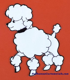 POODLE PATCH, IRON ON