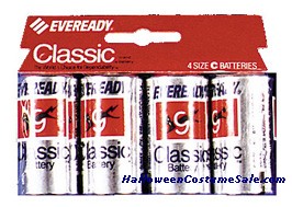 EVEREADY BATTERIES (C) - CARD OF 4