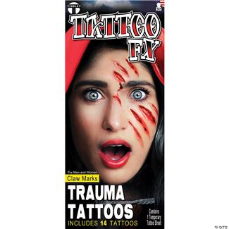 Claw Marks Trauma Rx Tattoo