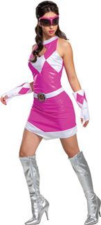 Womens Pink Ranger Deluxe Costume - Mighty Morphin