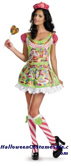 DELUXE SASSY CANDYLAND ADULT COSTUME 