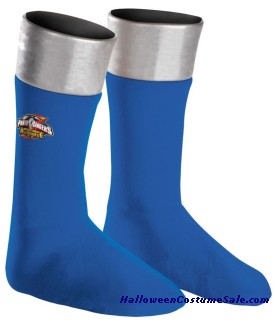 BLUE POWER RANGER BOOT COVERS - CHILD SIZE