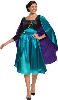 Womens Queen Anna Dress Deluxe Costume