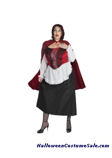 RED RIDING HOOD ADULT COSTUME - PLUS SIZE