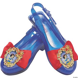 Kids Disneys Snow White and the Seven Dwarfs Snow White Blue Sparkle Jelly Shoes
