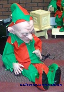 SNOOZY THE ELF ANIMATED PROP