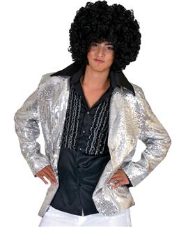 DISCO JACKET SILVER ADULT COSTUME