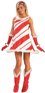 Womens Miss Candy Cane Costume