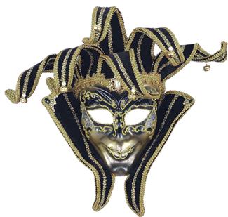 Mens Jester Venetian Mask