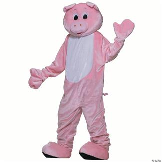 Adults Deluxe Pig Mascot Costume