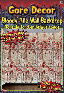 BLOODY TILE WALL ROLL