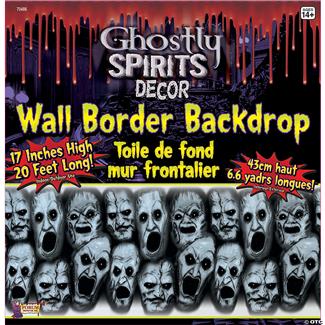 Ghostly Spirits Border Backdrop