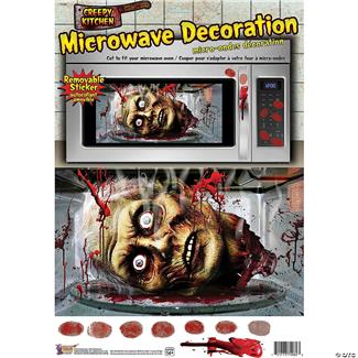 Creepy Microwave Sticky Decor
