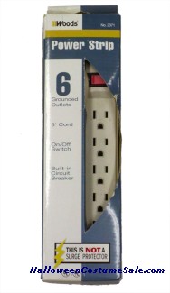 6 POWER OUTLET W/CORD