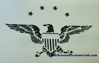 STAINLESS EAGLE & STARS STENCIL