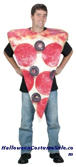PIZZA SLICE ADULT COSTUME - VERY HILLARIOUS!
