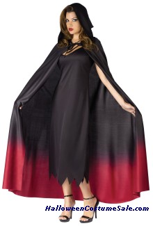 OMBRE VAMPIRE HOODED CAPE