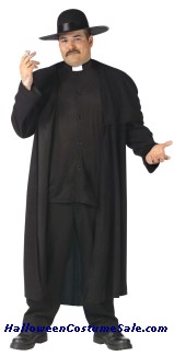 Deluxe Priest Adult Costume - Plus Size
