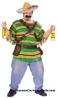 TEQUILA POP N DUDE ADULT COSTUME - PLUS SIZE