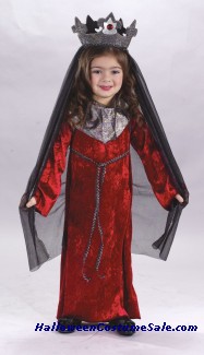 MEDIEVAL QUEEN COSTUME, TODDLER, LARGE