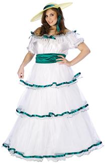 SOUTHERN BELL PLUS SIZE ADULT COSTUME 