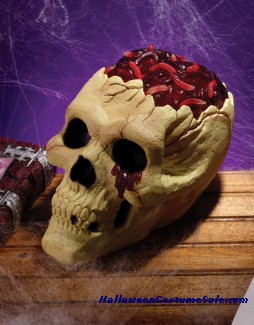 SKULL WITH BLOODY BRAIN