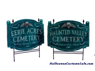 HAUNTED VALLEY CEMETRY LAWN SIGN