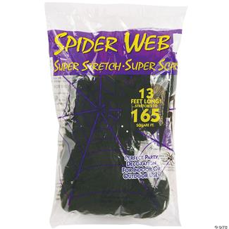 13 Black Spider Web Decoration