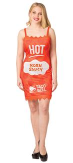 TACO BELL PACKET DRESS HOT ADULT COSTUME