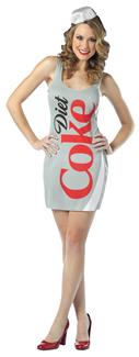 COCA COLA TANK DRESS WOMENS DIET COKE COSTUME