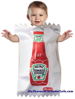 HEINZ KETCHUP PACKET BUNTING COSTUME