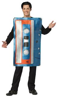 GET REAL CASSETTE TAPE ADULT COSTUME