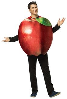 GET REAL APPLE ADULT COSTUME