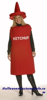KETCHUP BOTTLE PLUS SIZE COSTUME
