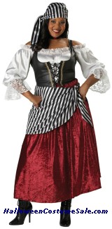 PIRATES WENCH ADULT COSTUME - PLUS SIZE
