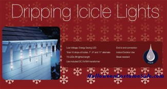 10 DRIPPING LED HOLIDAY LIGHTS