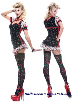 PINUP GIRL FRENCH KISS ADULT COSTUME - SUPER HOT!