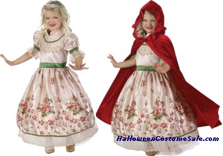 VINTAGE RED RIDING HOOD CHILD COSTUME