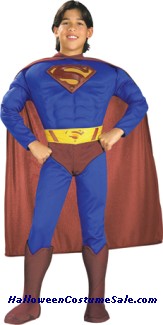 SUPERMAN MUSCLE CHEST CHILD COSTUME