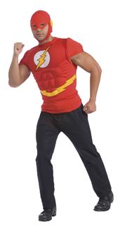 FLASH MUSCLE SHIRT ADULT COSTUME